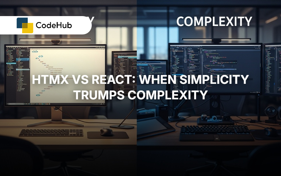 HTMX vs React: When to choose simplicity over complexity